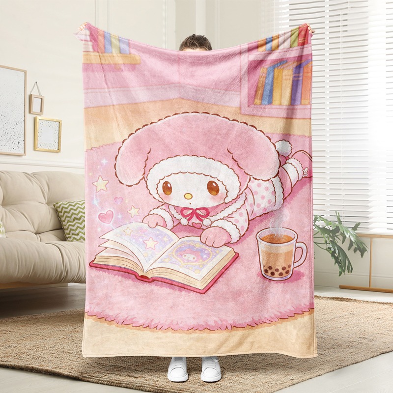 Christmas Throw Blanket - Koc Sanrio – Przytulny różowy koc