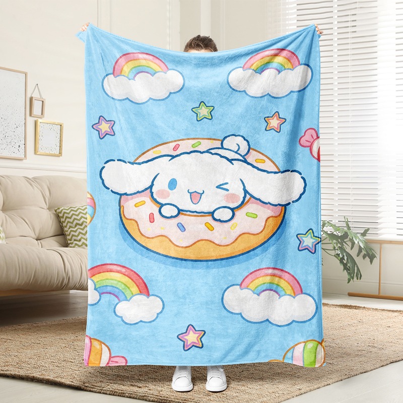 Christmas Throw Blanket - Koc Sanrio Cute Cinnamoroll Donut, miękki
