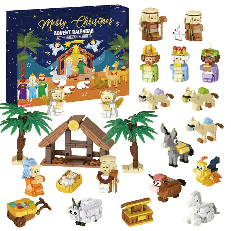 Advent Calendar Gift - Kalendarz Adwentowy DIY Pudełko Prezentowe Szopka
