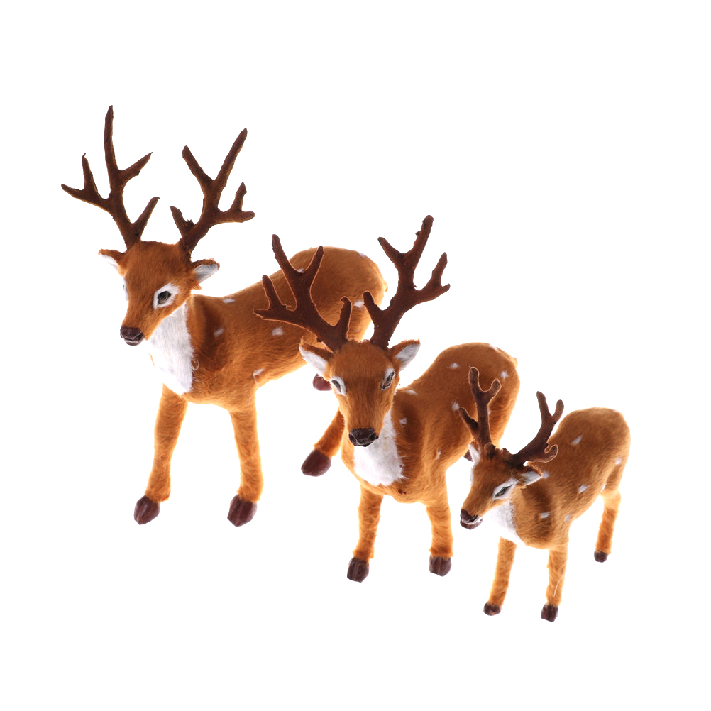Nutcracker Figurine - Nowy pluszowa imitacja bożonarodzeniowy renifer Xmas