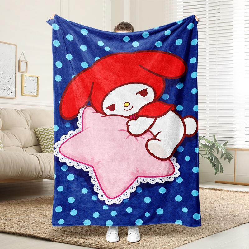 Christmas Throw Blanket - Koc Sanrio My Melody Star Pillow,