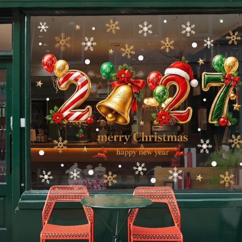 Snowflake Window Decal - Naklejki na szybę na Nowy Rok
