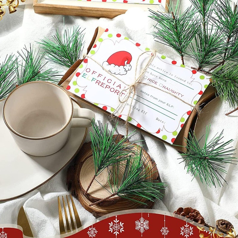 10-100 szt. sztucznych igieł s – Christmas Wreath Fake recenzja i cena