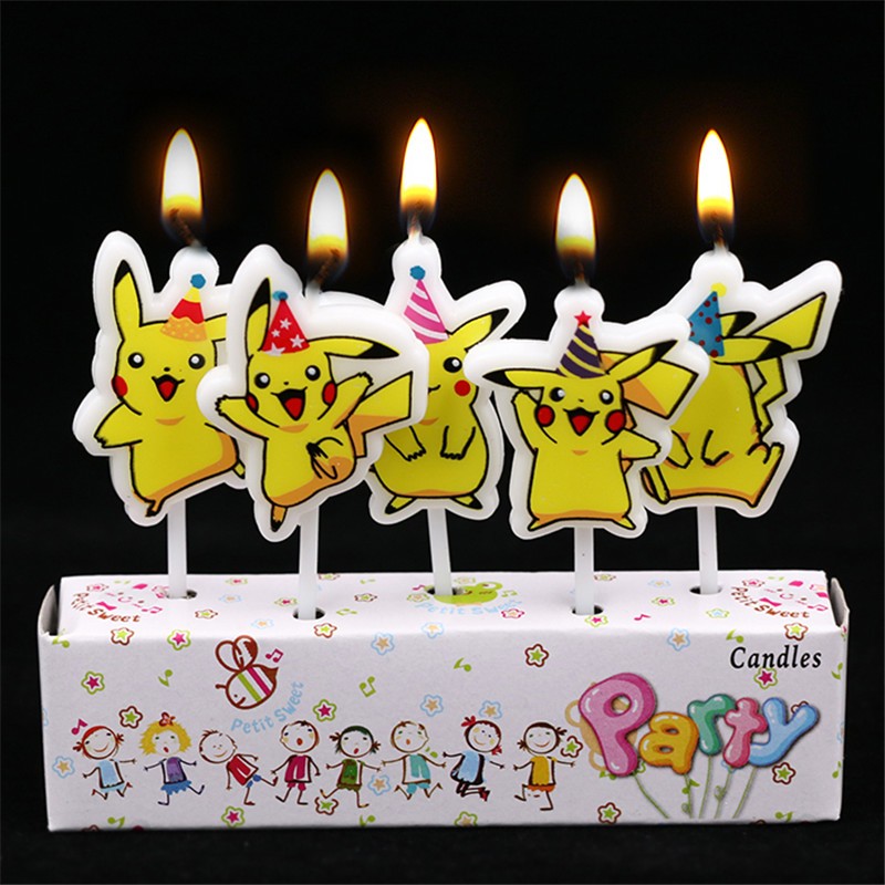 5 sztuk/partia Pokemon świeca  – Holiday Candle Set recenzja i cena