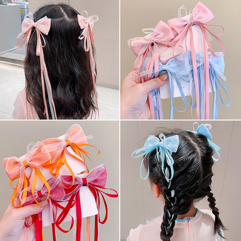 Dziewczęce kokardki do włosów, – Ribbon Bow Gift recenzja i cena