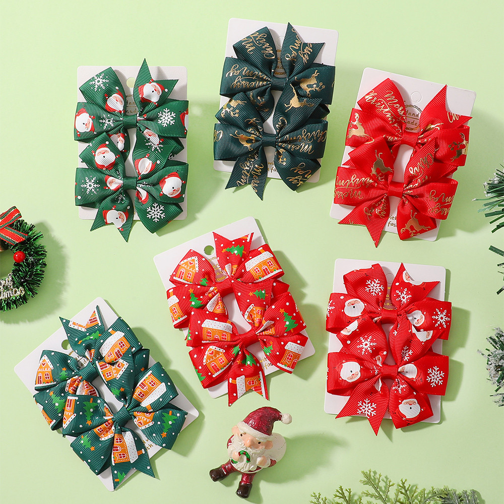 2 szt. świątecznych spinek do  – Ribbon Bow Gift recenzja i cena