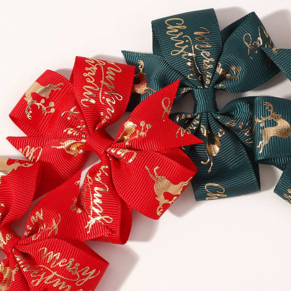 2 szt. świątecznych spinek do  – Ribbon Bow Gift recenzja i cena