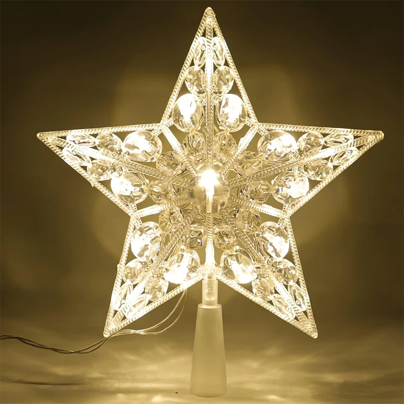 15cm Świąteczna Dekoracja Świe – Star Tree Topper recenzja i cena