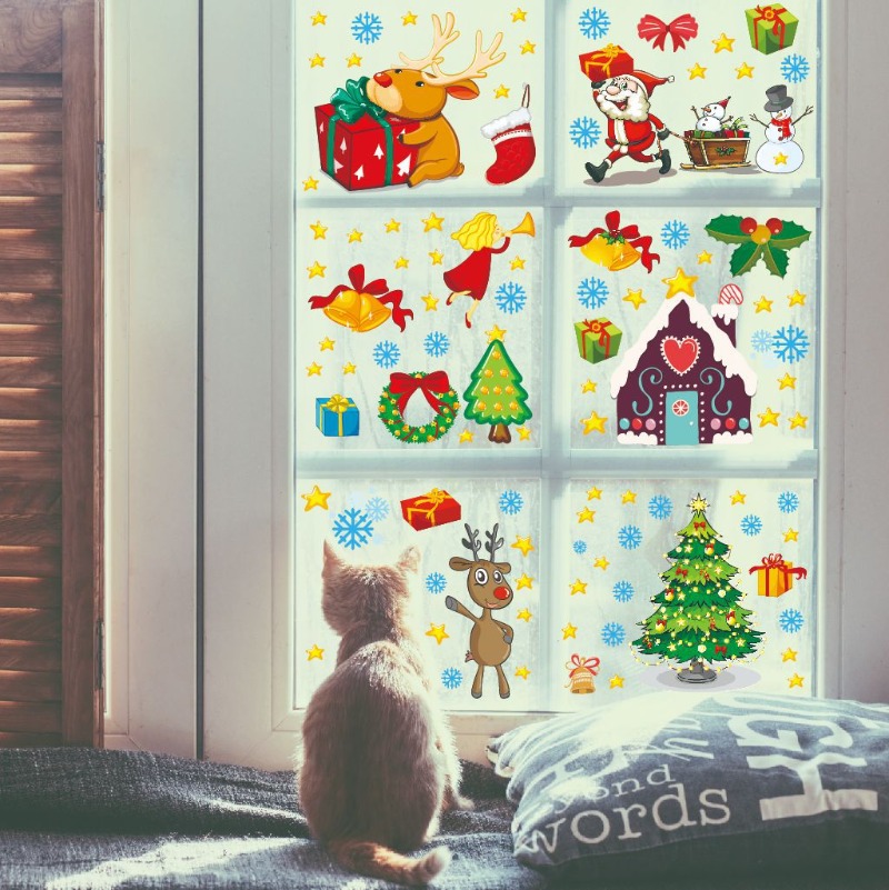 4 szt. naklejek świątecznych n – Snowflake Window Decal recenzja i cena