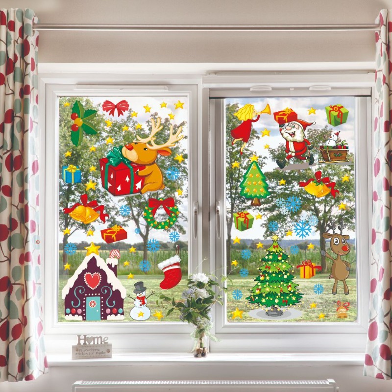 4 szt. naklejek świątecznych n – Snowflake Window Decal recenzja i cena