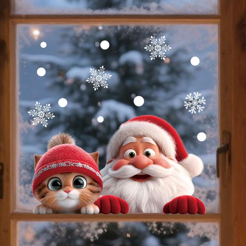 Naklejki świąteczne na okno, d – Snowflake Window Decal recenzja i cena